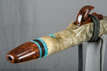 Buckeye Burl Native American Flute, Minor, Mid A-4, #K2B (0)